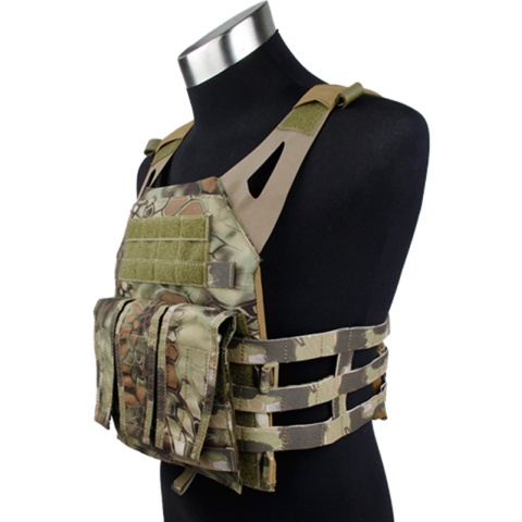 AMA Airsoft 1000D Tactical Vest w/ Dummy Plates Mag Pouches - MAD