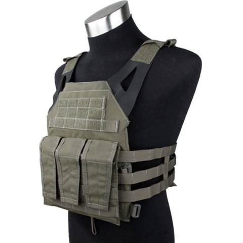 AMA 1000D  Tactical Vest Dummy Plates Mag Pouches - RANGER GREEN