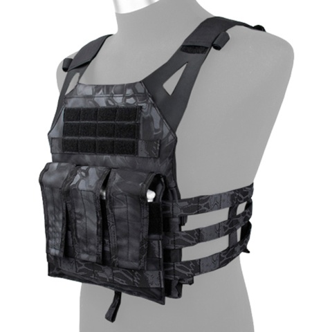 AMA Airsoft 1000D Tactical Vest w/ Dummy Plates Mag Pouches - TYP