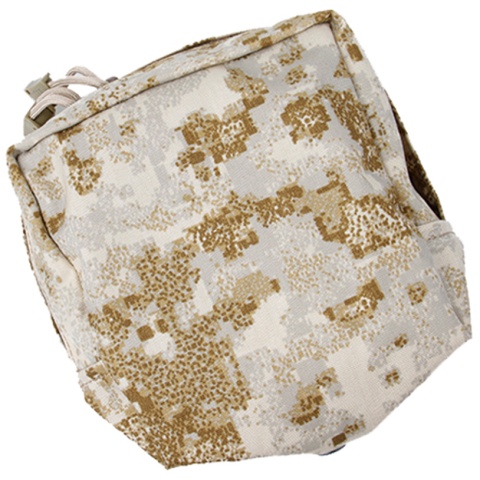 AMA 500D Nylon Cordura Square MOLLE Tru-zip Canteen Pouch - DIGITAL DESERT