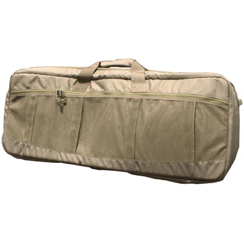 AMA Covert 36-in Carbine Mesh Carrying Case Ruck Straps - COYOTE BROWN