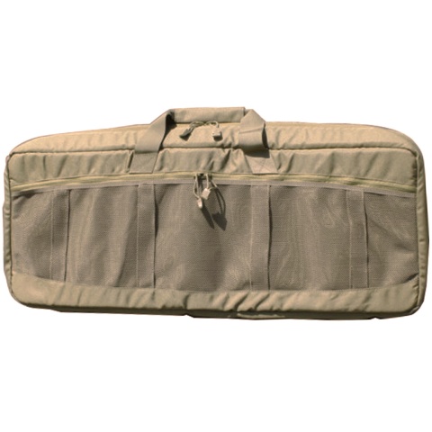 AMA Covert 36-inch Carbine Mesh Carrying Case w/ Ruck Straps - KHAKI