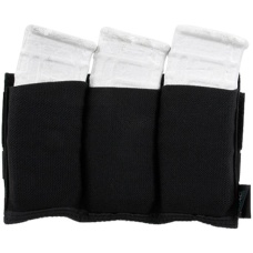 AMA Triple Magazine Pouch Open w/ MOLLE Attachment - BLACK
