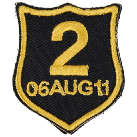 AMA NSWDG EX17 Memorial No.2 06 Aug 11 Morale Patch - BLACK/YELLOW