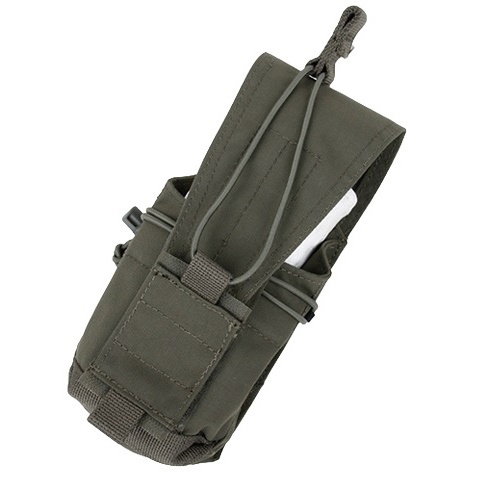 AMA Tactical 500D Nylon MOLLE MBITR Radio Pouch - RANGER GREEN