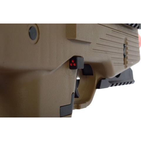 KWA KMP9R Full/Semi Automatic Gas Blowback SMG Railed Version - Dark Earth -  (DISCONTINUED)