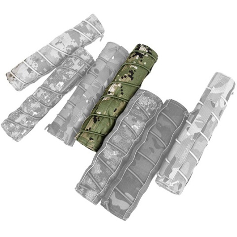 AMA Airsoft 22cm Tactical Mock Suppressor Cover - WOODLAND DIGITAL