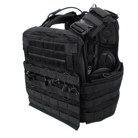 AMA Tactical QD Protective Nylon Cherry Tactical Vest  - BLACK