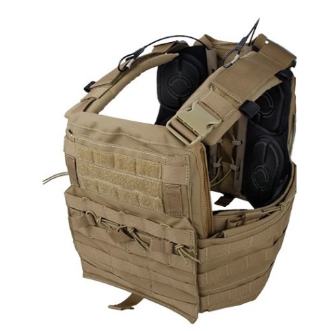 AMA Tactical QD Protective Nylon Cherry Tactical Vest - KHAKI