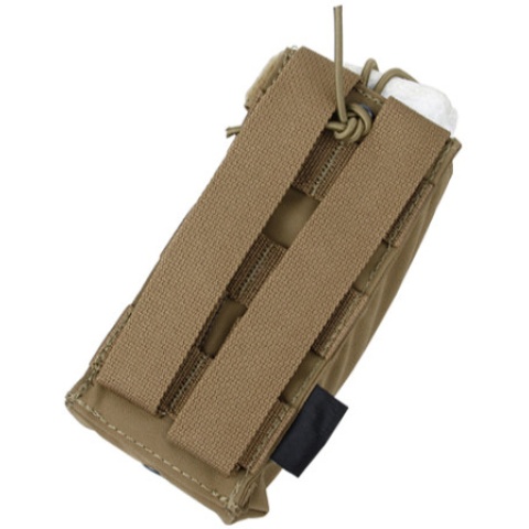 AMA 500D Nylon Paracord Lacing Patrol Radio Pouch - COYOTE BROWN