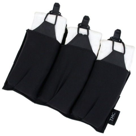 AMA Airsoft Ultra-Light Triple M4 Magazine Pouch - BLACK