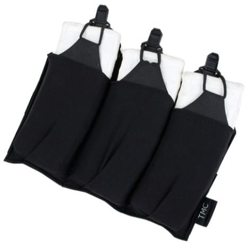 AMA Airsoft Ultra-Light Triple M4 Magazine Pouch - BLACK