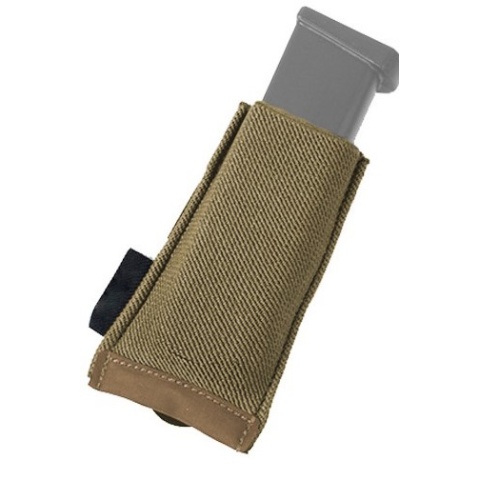 AMA TS Single 500D Nylon Pistol Magazine Pouch - COYOTE BROWN