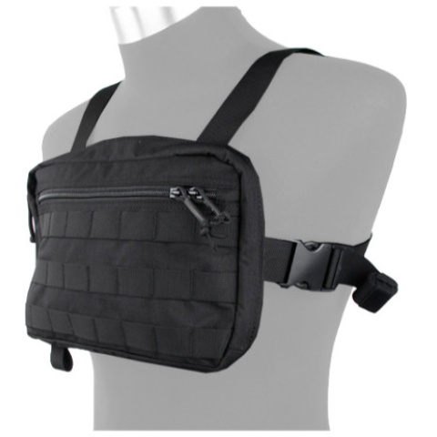 AMA Tactical Cordura Chest Strap Recon Loadout Bag - BLACK