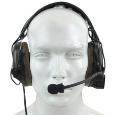 zBowman Nylon Plastic Comtac I Headset - FOLIAGE GREEN