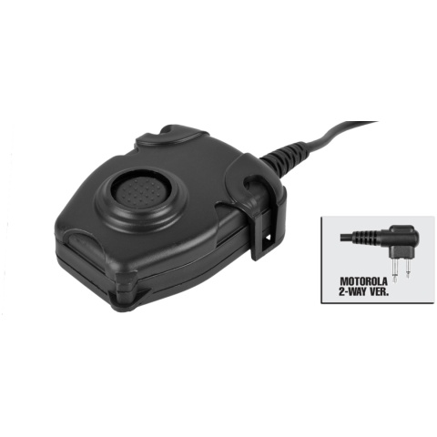 Z-Tactical Zpeltor PTT Military Standard Motorola 2-Pin - BLACK