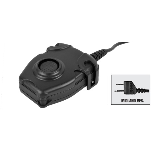Z-Tactical Zpeltor PTT Military Standard Midland Version - BLACK