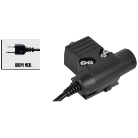 Z-Tactical Zu94 PTT Military Standard Version ICOM Version - BLACK