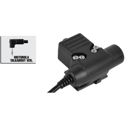 Z-Tactical Zu94 PTT Military Standard Motorola 1-Pin - BLACK