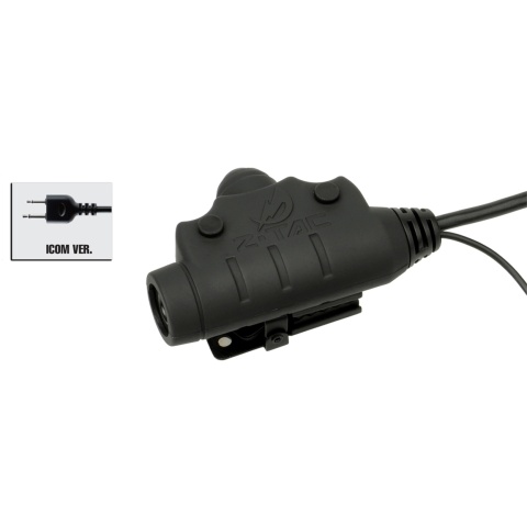 Z-Tactical U94 PTT Headset Accessory - ICOM VERSION - BLACK