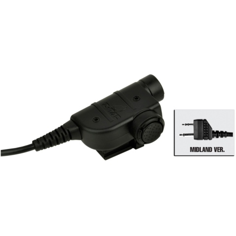 Z-Tactical Zsilynx Releases Chest PTT Midland Version - BLACK