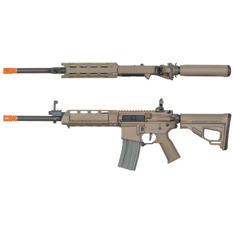ARES M4 X AEG Compact Long Airsoft Rifle - DARK EARTH