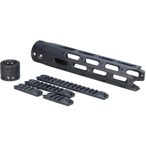 ARES M4/M16 Aluminum Alloy Middle Octagonal Hanguard Set - BLACK