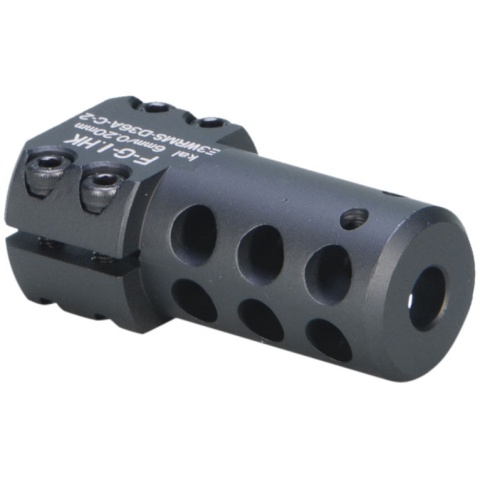 ARES Aluminum Short SL8/SL9 Airsoft Muzzle Break - BLACK
