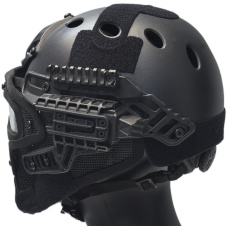 G-Force G4 System Nylon BUMP Helmet Mask w/ Goggles - BLACK