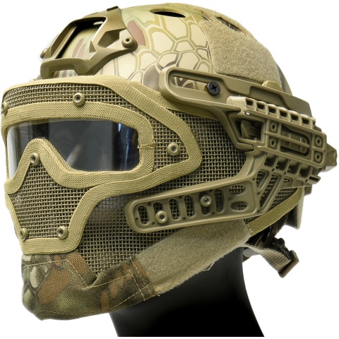 Sentinel Gears G4 System Nylon BUMP Helmet Mask w/ Goggles - MAD