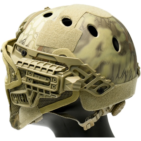 Sentinel Gears G4 System Nylon BUMP Helmet Mask w/ Goggles - MAD