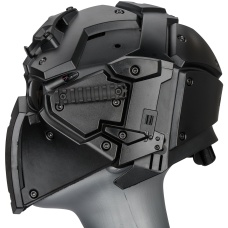 WoSport Tactical Helmet w/ NVG Shroud & Transfer Base - BLACK
