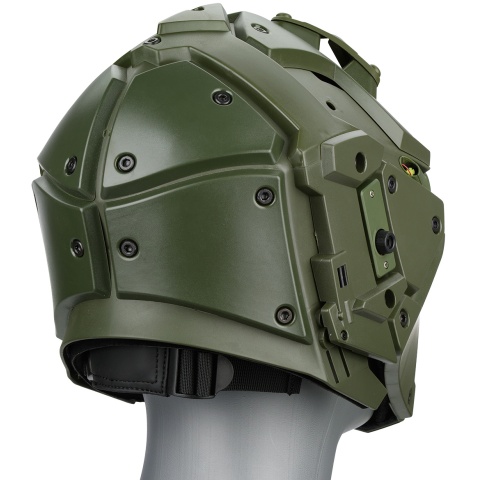 WoSport Tactical Helmet w/ NVG Shroud & Transfer Base - GREEN