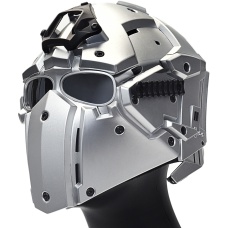 WoSport Tactical Helmet w/ NVG Shroud & Transfer Base - SILVER