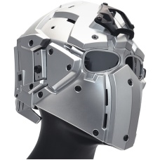 WoSport Tactical Helmet w/ NVG Shroud & Transfer Base - SILVER