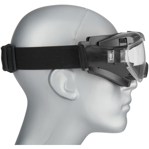 Sentinel Gears Tactical TPU Outdoor Aviator Fan Goggles - BLACK