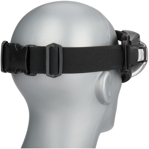 WoSport Tactical TPU Outdoor Aviator Fan Goggles - BLACK