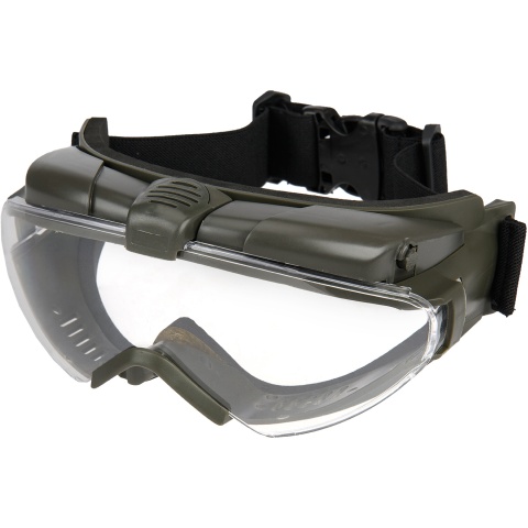 G-Force Tactical TPU Outdoor Aviator Fan Goggles - OLIVE DRAB