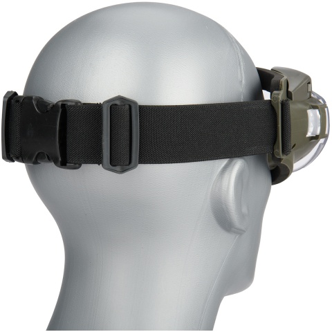 G-Force Tactical TPU Outdoor Aviator Fan Goggles - OLIVE DRAB