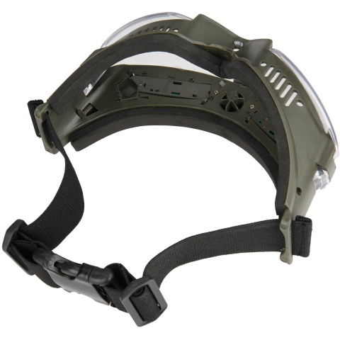 G-Force Tactical TPU Outdoor Aviator Fan Goggles - OLIVE DRAB