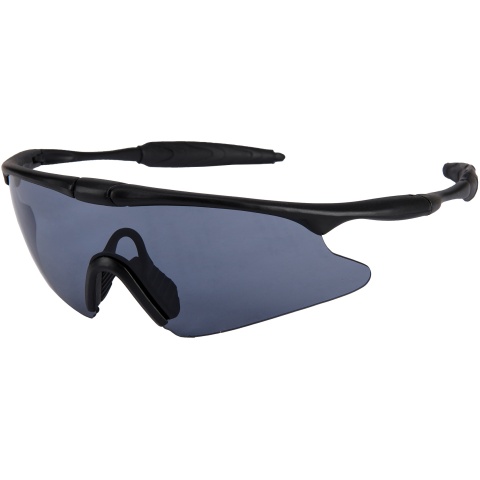 WoSport Tactical TPU Colorful Sporting UV Goggles - BLACK