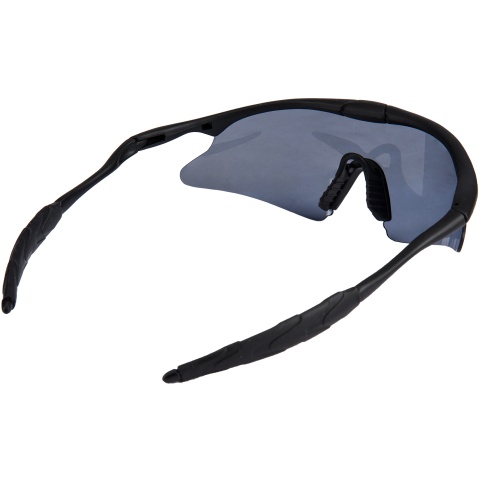 WoSport Tactical TPU Colorful Sporting UV Goggles - BLACK