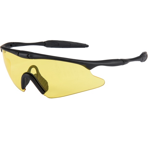 WoSport Tactical TPU Colorful Sporting UV Goggles - YELLOW