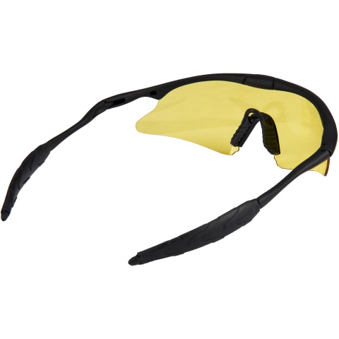 WoSport Tactical TPU Colorful Sporting UV Goggles - YELLOW