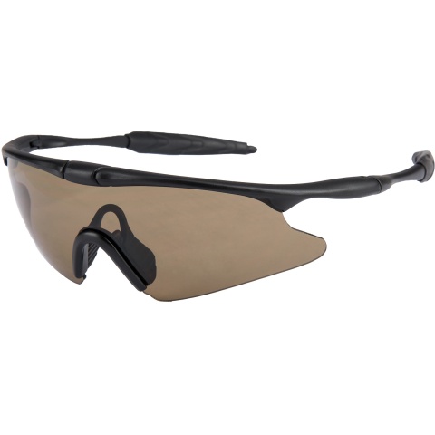 WoSport Tactical TPU Colorful Sporting UV Goggles - BROWN