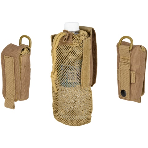 G-Force Tactical 1000D Nylon Folding Water Bottle Bag II - TAN