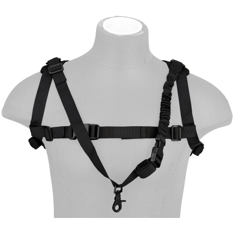 G-Force 1000D Nylon Tactical One-Point Sling Vest - BLACK