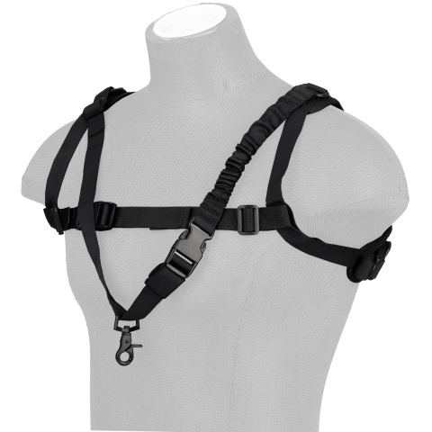 G-Force 1000D Nylon Tactical One-Point Sling Vest - BLACK