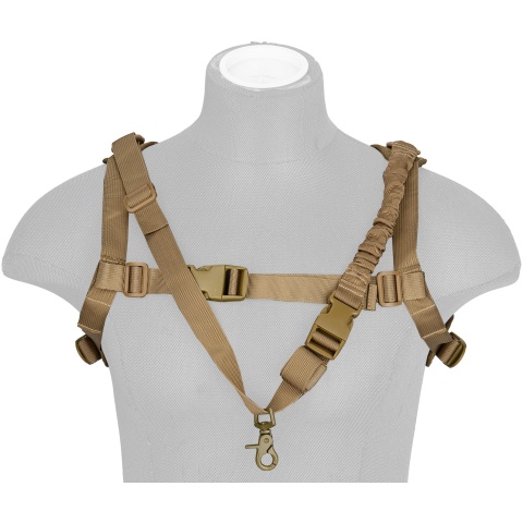 G-Force 1000D Nylon Tactical One-Point Sling Vest - TAN