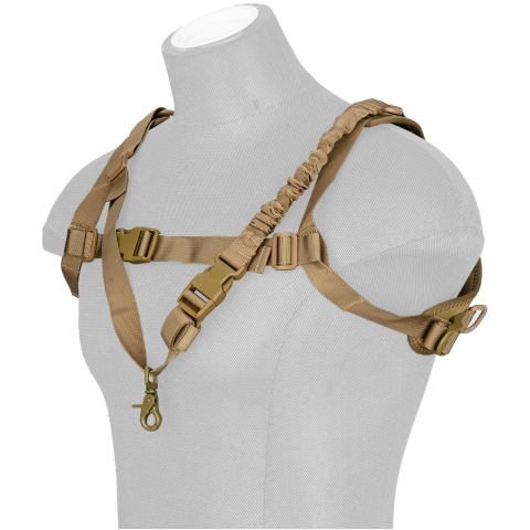 G-Force 1000D Nylon Tactical One-Point Sling Vest - TAN